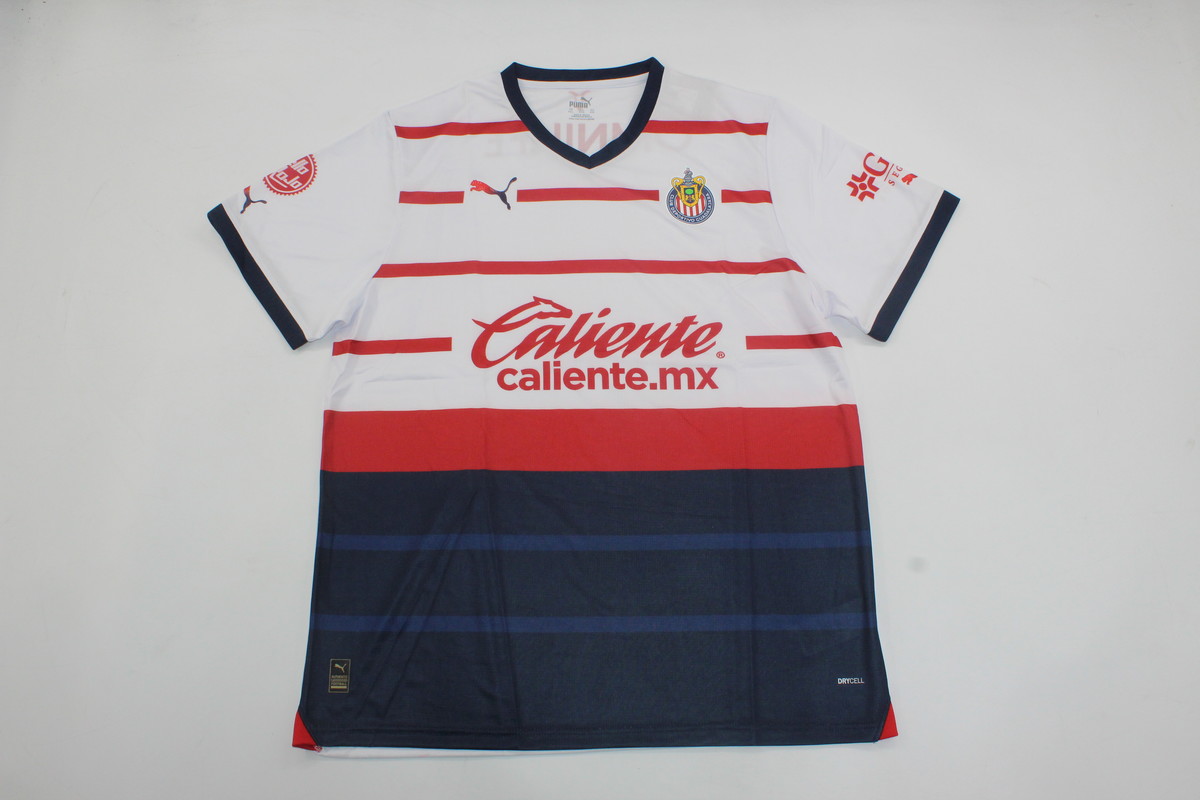 AAA Quality Chivas Guadalajara 23/24 Away White/Blue/Red Jersey